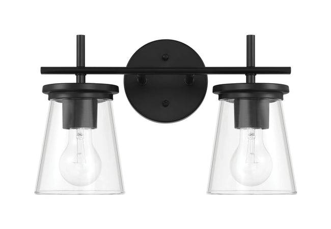 60402-FB - Connell 2 Light 14.5" Wide Vanity Light - Flat Black