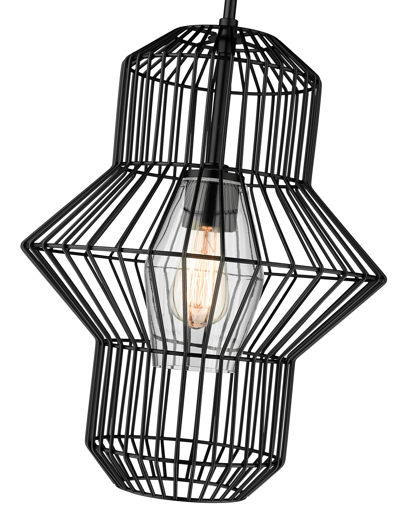 1941P15-MB - Orsay 1 Light 15" Pendant - Matte Black