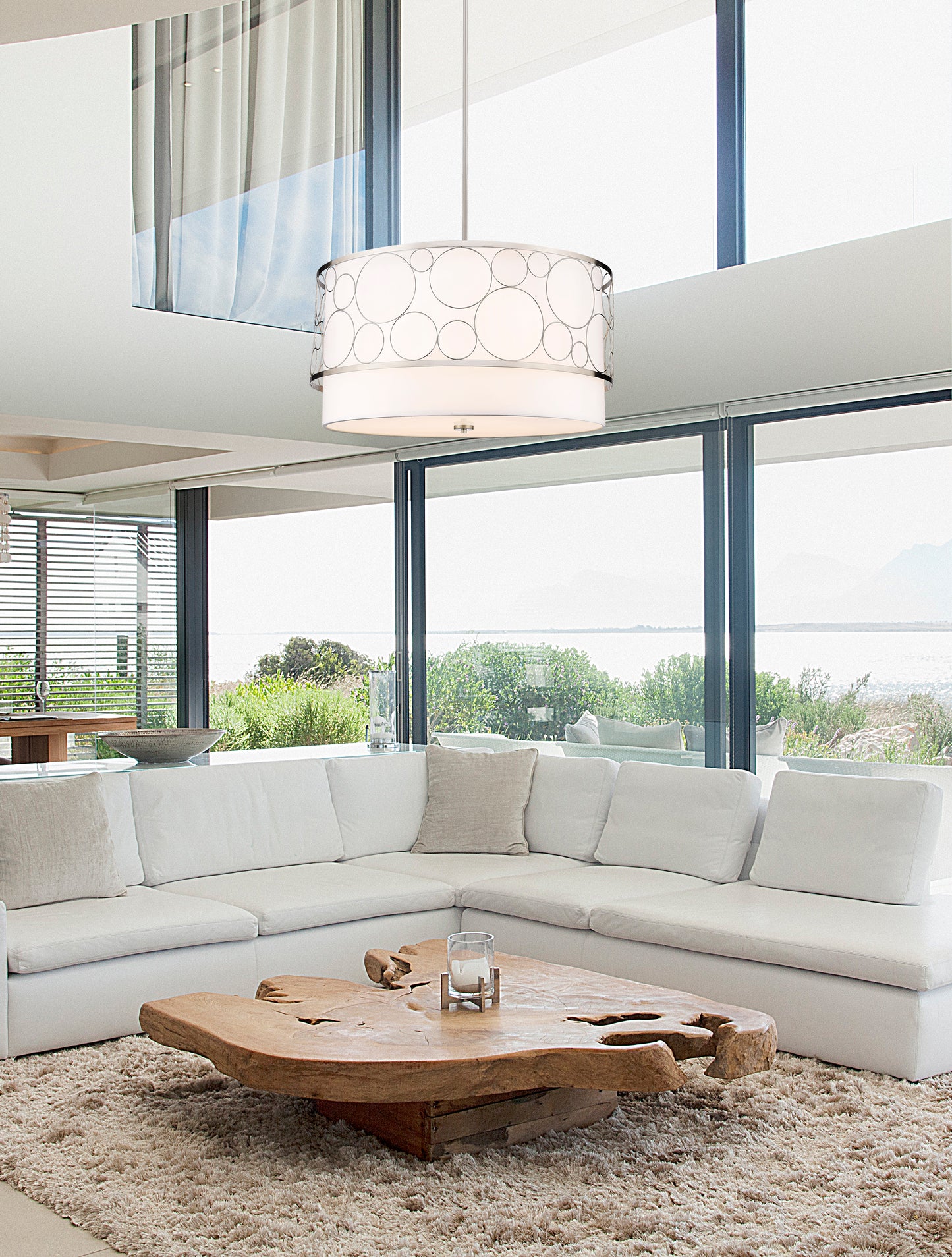 197-32BN - Kendall 5 Light 32" Chandelier - Brushed Nickel