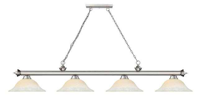 2306-4BN-WM16 - Cordon 4 Light 82" Billiard - Brushed Nickel