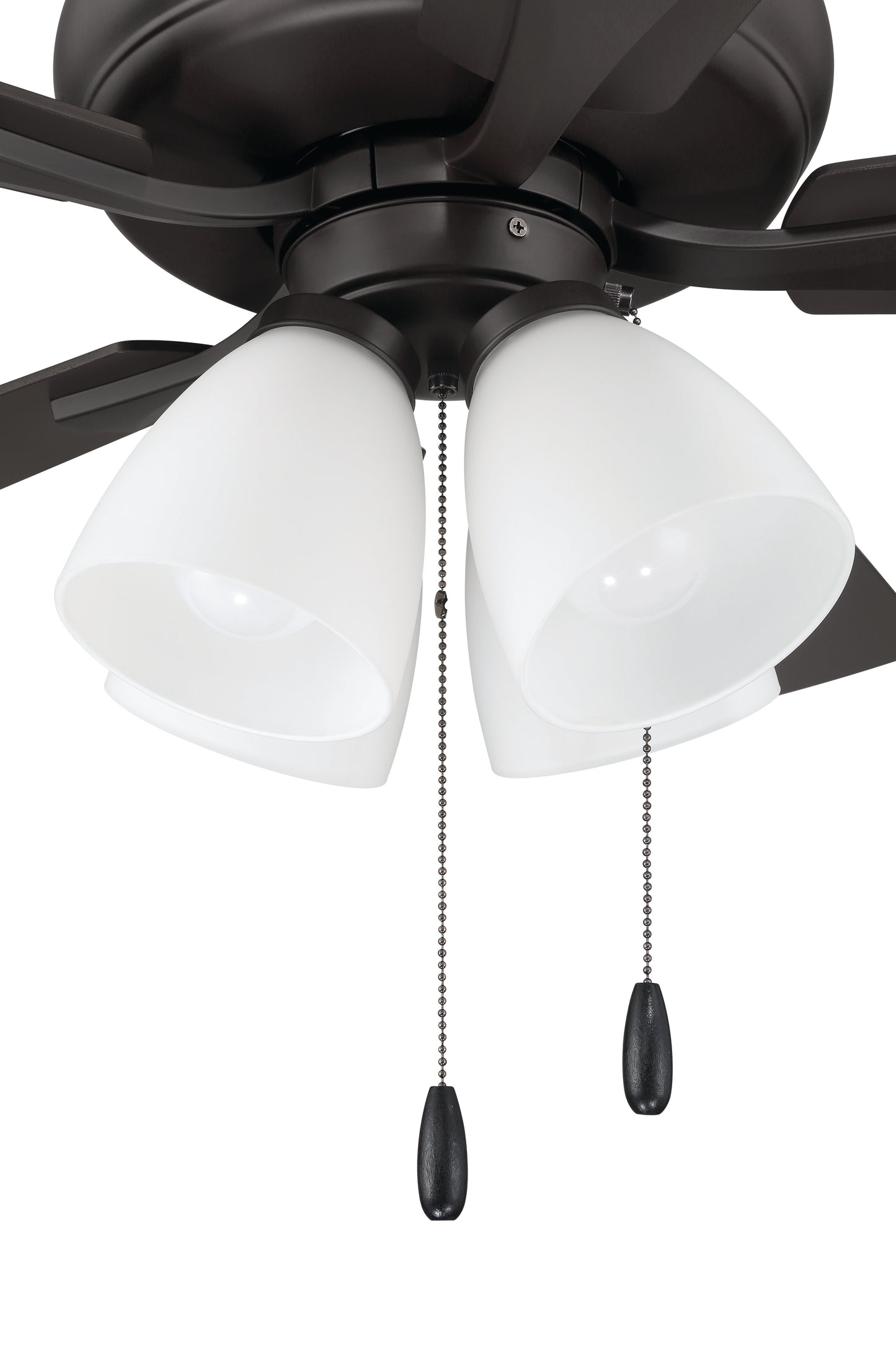 ECF114CBZ5-CBZWLN - Eos Frost 4 Light 52" 5 Blade Ceiling Fan with Light Kit - Classic Bronze