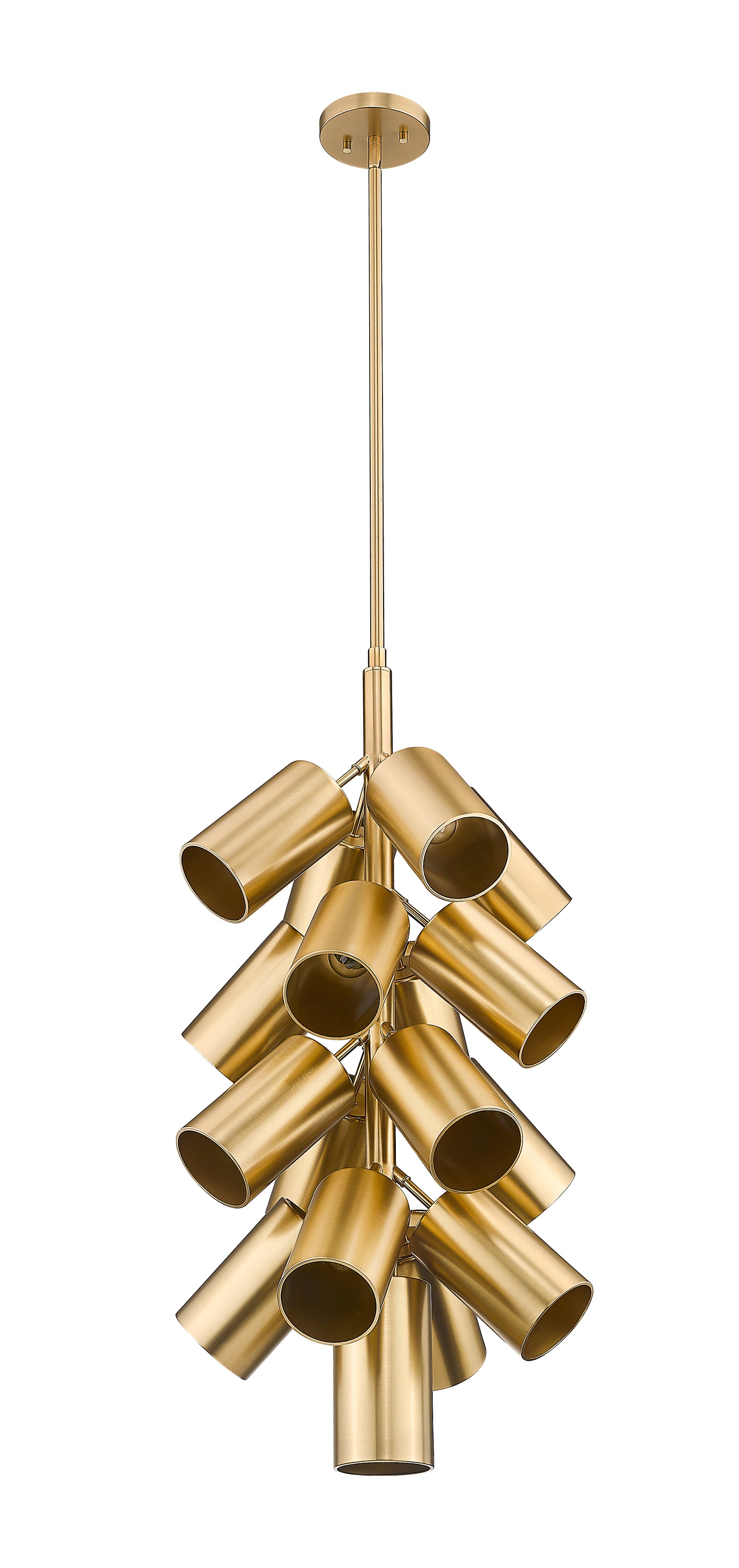 7520-17MGLD - Lumina 17 Light 17" Chandelier - Modern Gold