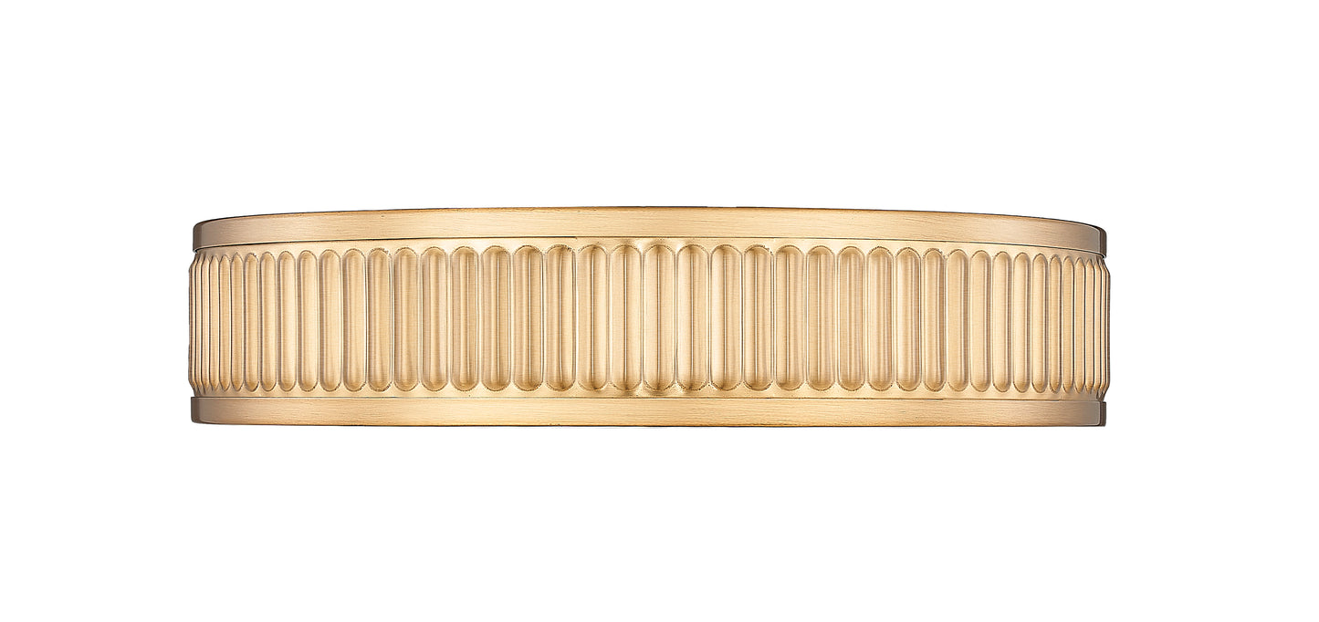 1013F12-MGLD-LED - Stari 1 Light Flush 13" Mount - Modern Gold