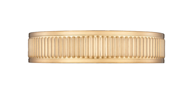 1013F12-MGLD-LED - Stari 1 Light Flush 13" Mount - Modern Gold