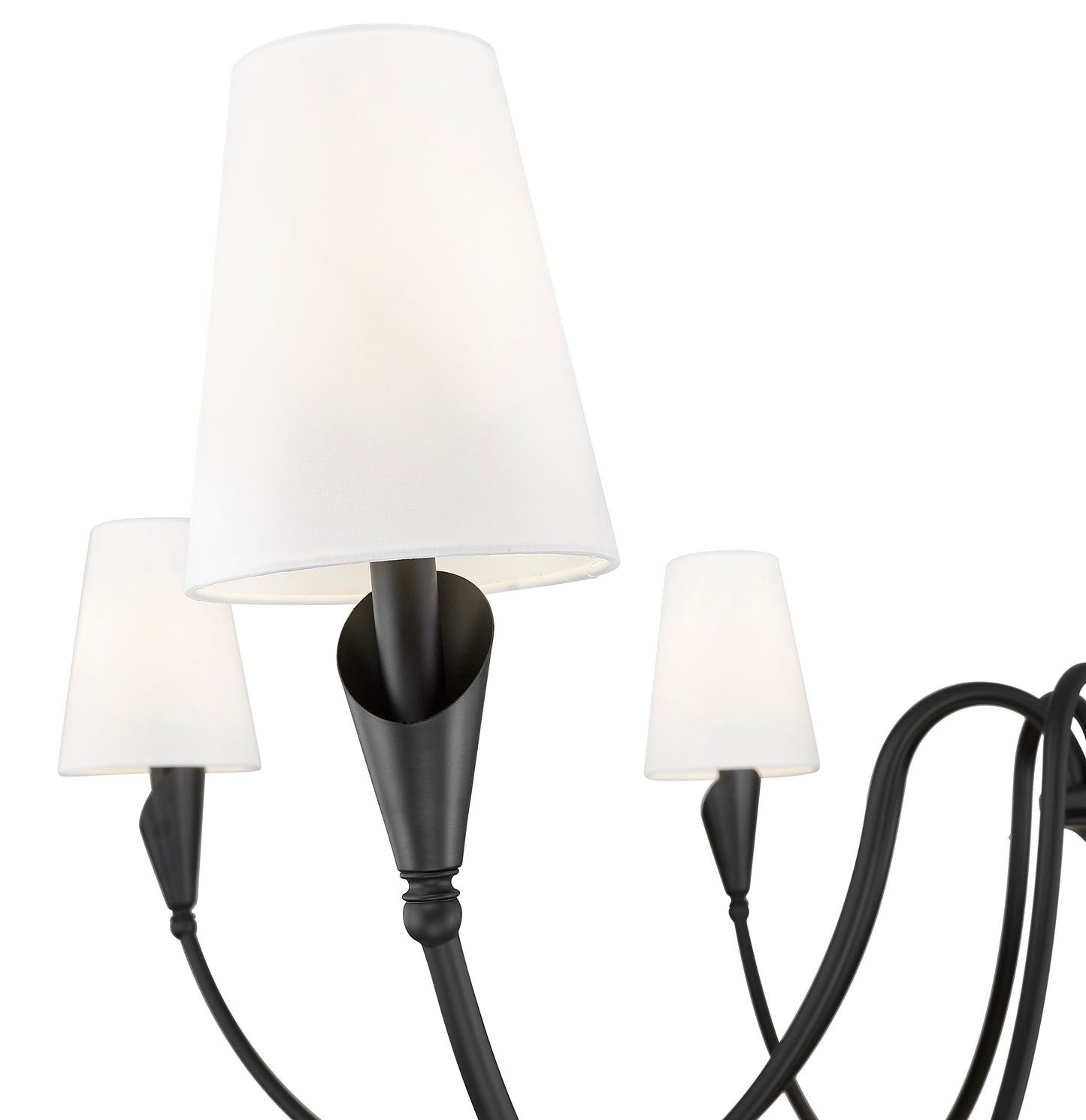 4014-65MB - Claudelle 8 Light 65" Chandelier - Matte Black