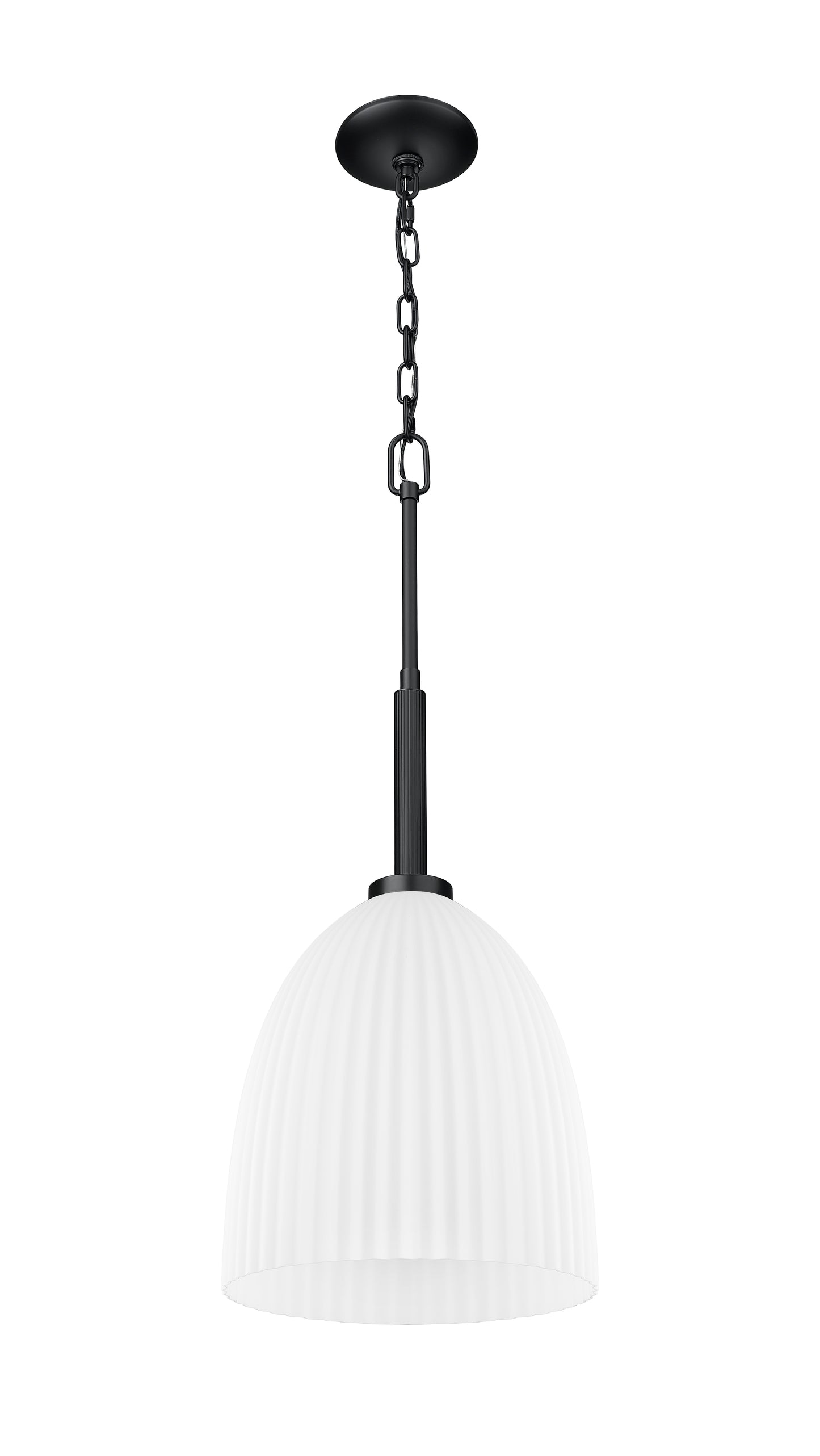 7518P11-MB - Naya 1 Light 12" Pendant - Matte Black