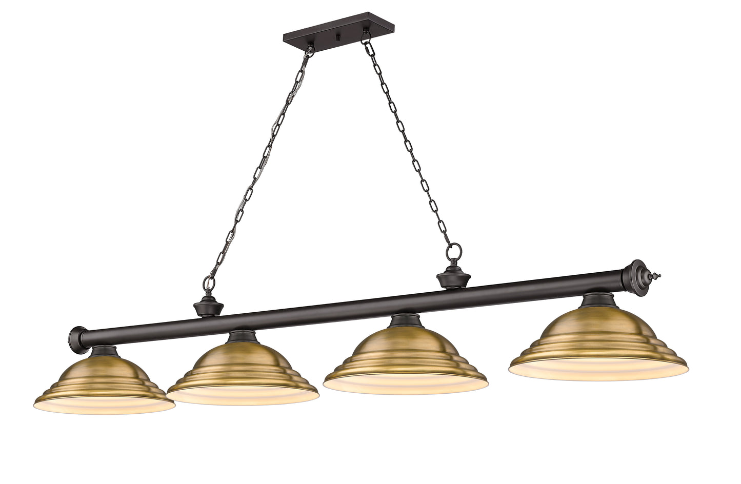 2306-4BRZ-SRB - Cordon 4 Light 82" Billiard - Bronze