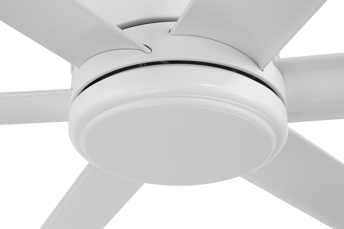 TTE65W6 - Tate 65" 6 Blade Indoor Outdoor Ceiling Fan with Light Kit - White