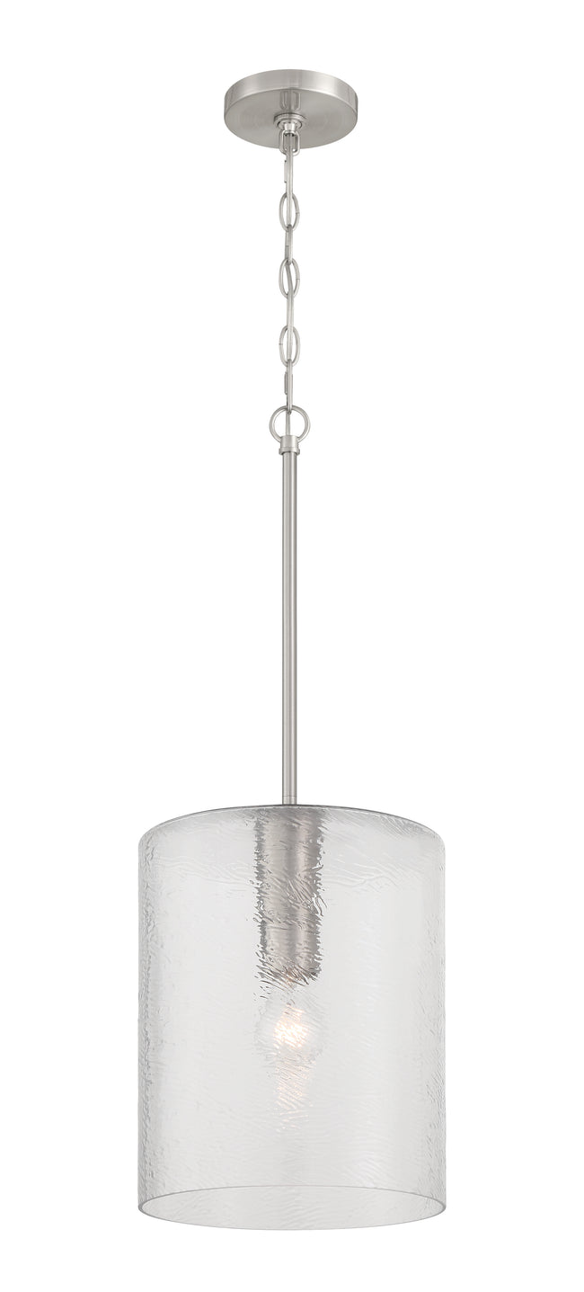 60292-BNK - Lyndsey 1 Light 10" Wide Pendant - Brushed Nickel