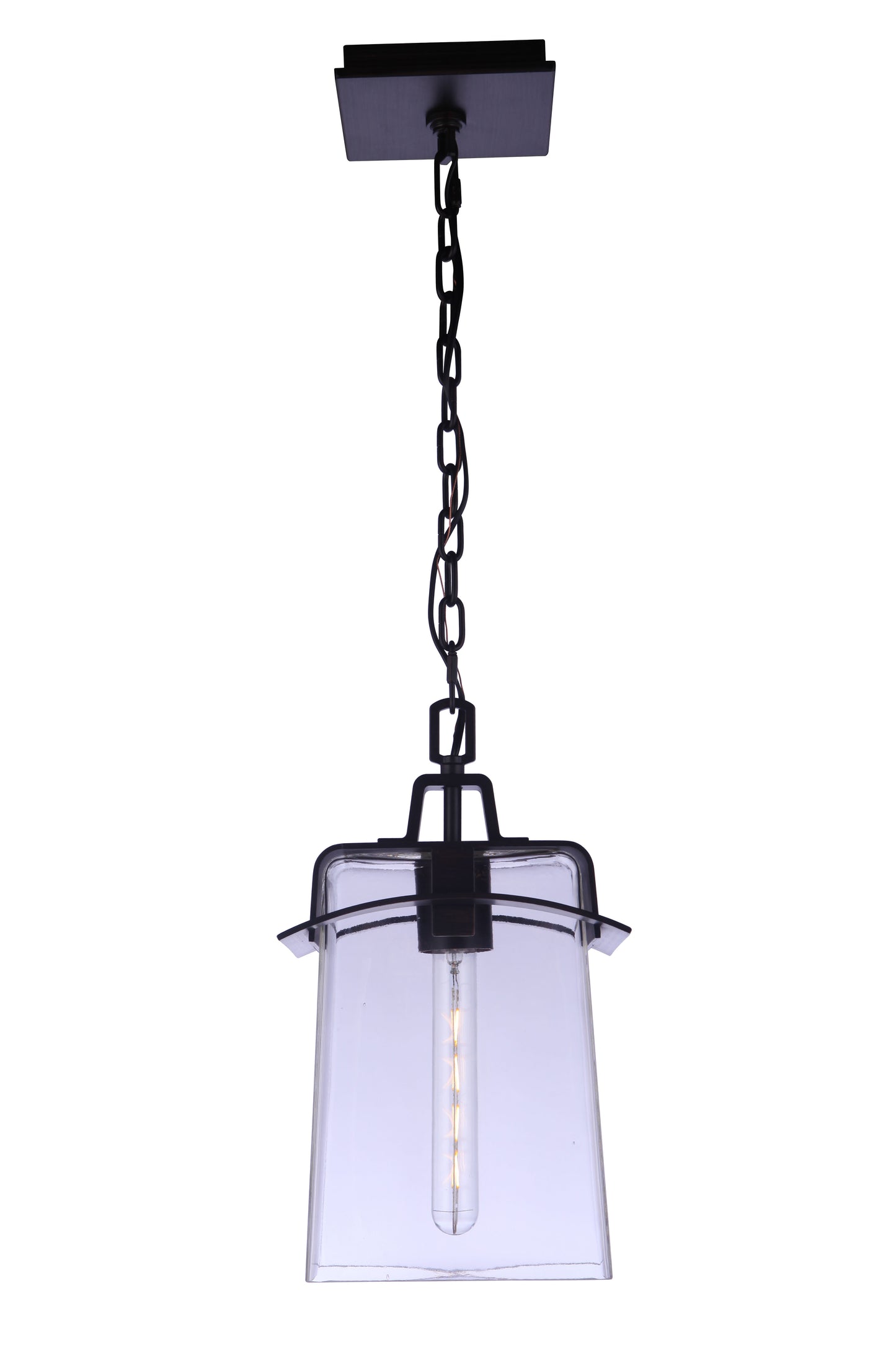 ZA6011-ABZ - Smithy 1 Light 9" Wide Outdoor Pendant - Aged Bronze Brushed