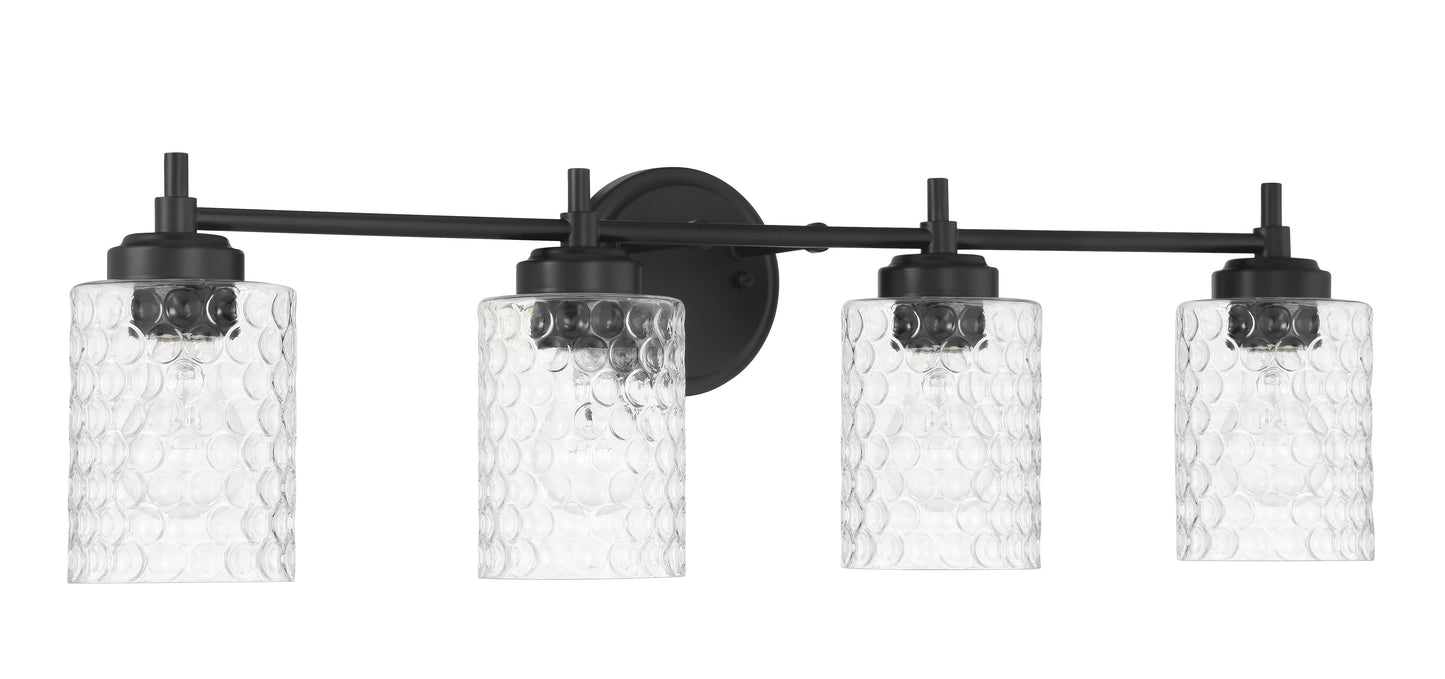 60504-FB - Claire 4 Light 30" Wide Vanity Light - Flat Black