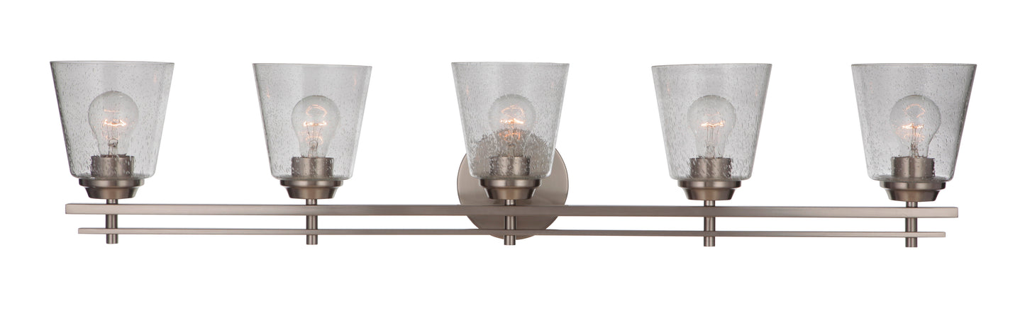 19642BNK5 - Drake 5 Light 42" Wide Vanity Light - Brushed Nickel