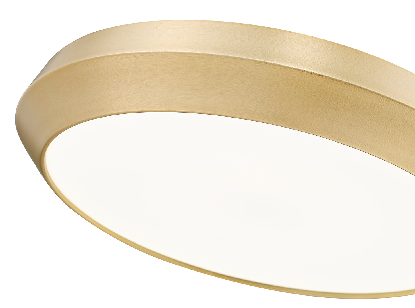 7701F20-MGLD-LED - Quasars 1 Light Flush 20" Mount - Modern Gold
