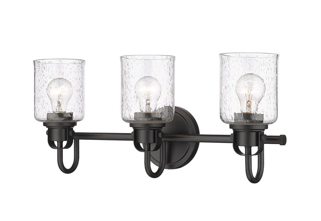 340-3V-MB - Kinsley 3 Light 22" Vanity - Matte Black