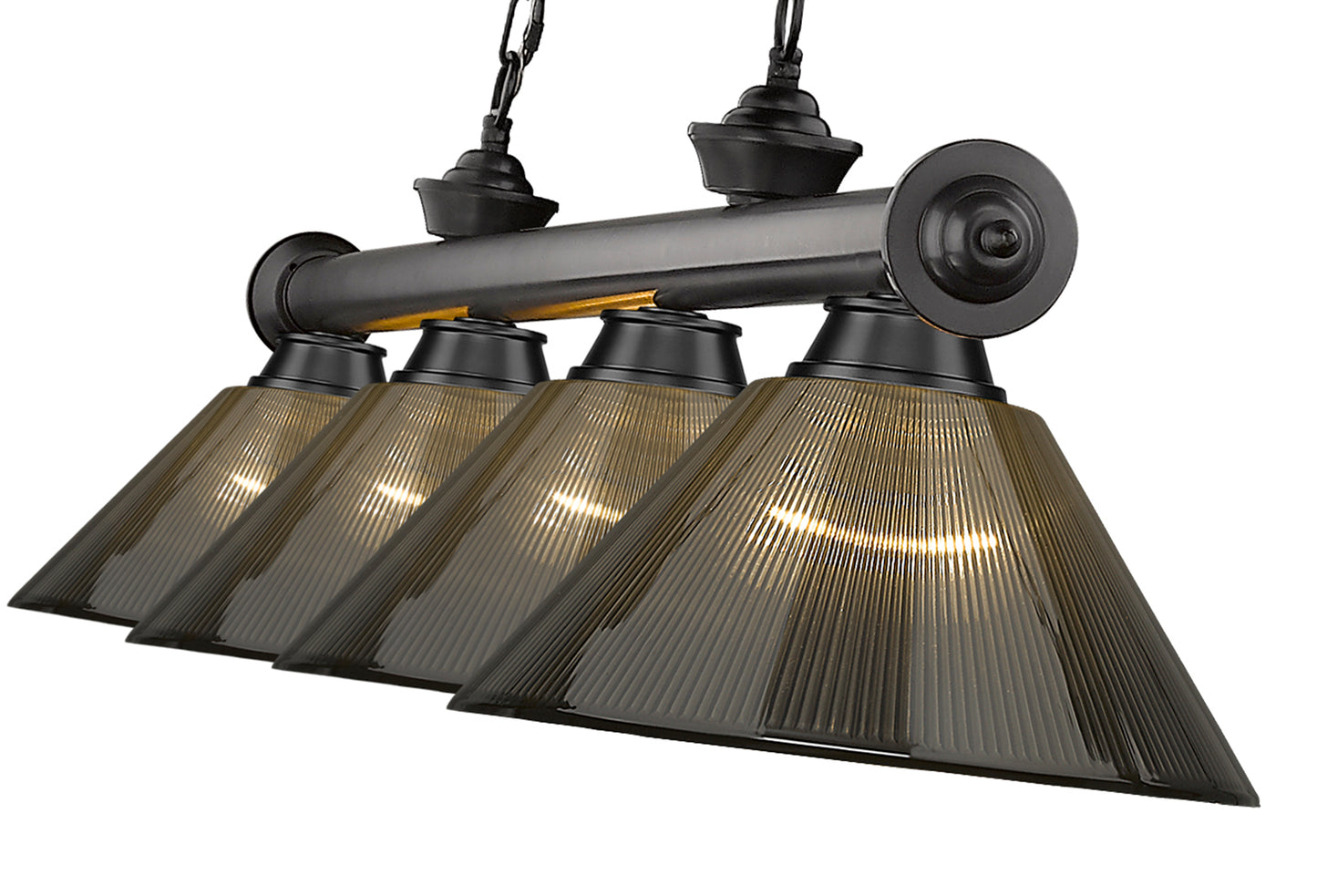 2306-4BP-ARS - Cordon 4 Light 81" Billiard - Bronze Plate