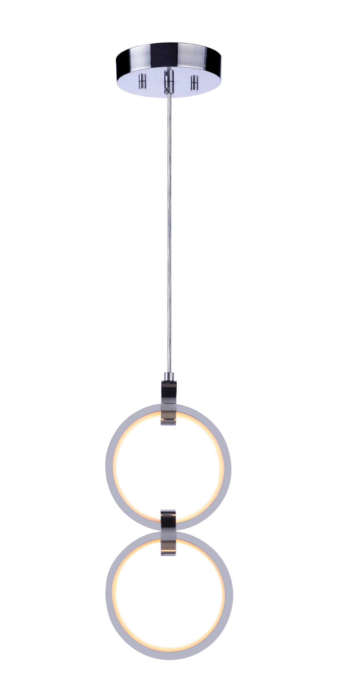 59392-CH-LED - Context 2 Light 5.13" Wide Pendant - Chrome