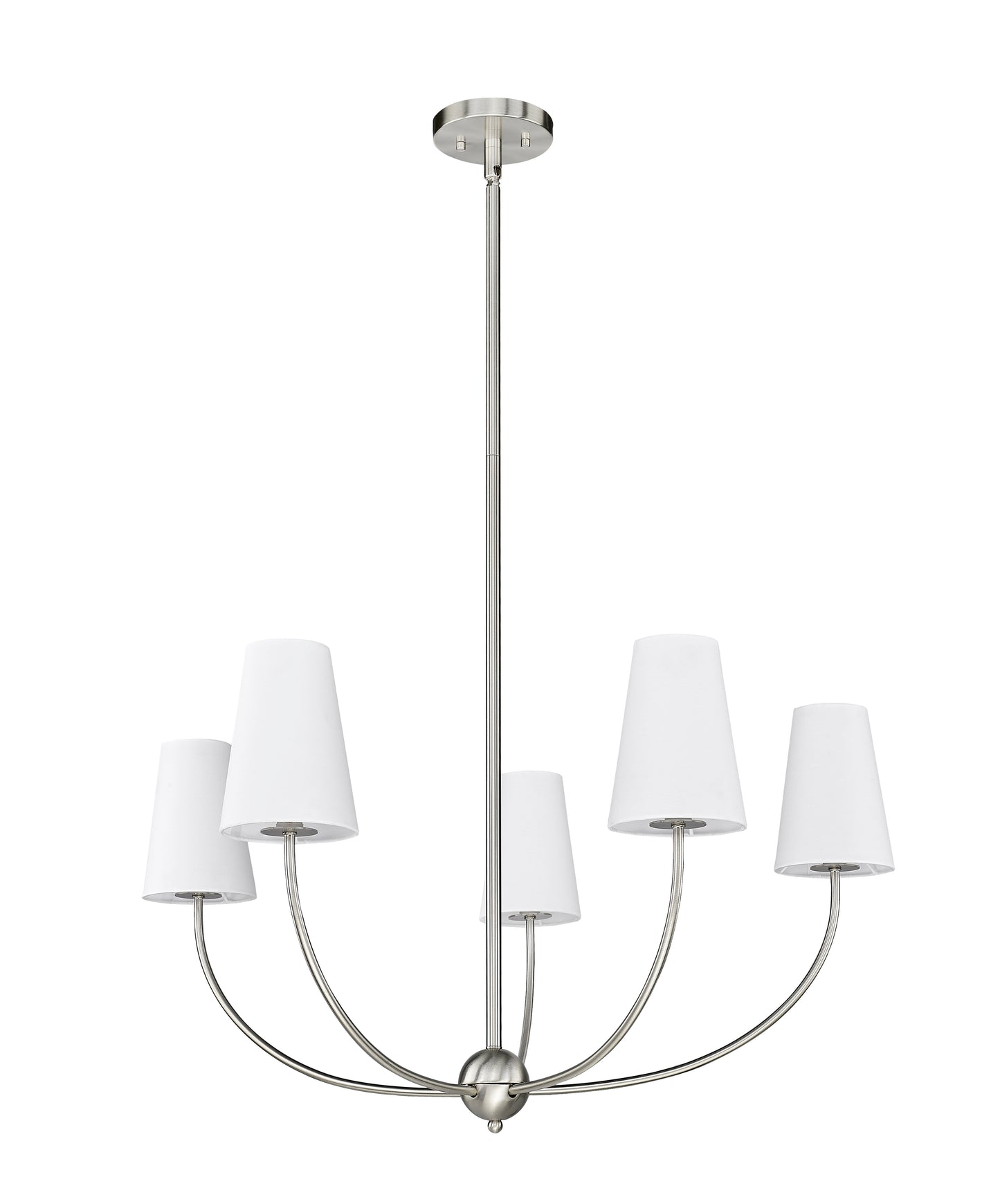 3040-32BN - Shannon 5 Light 32" Chandelier - Brushed Nickel
