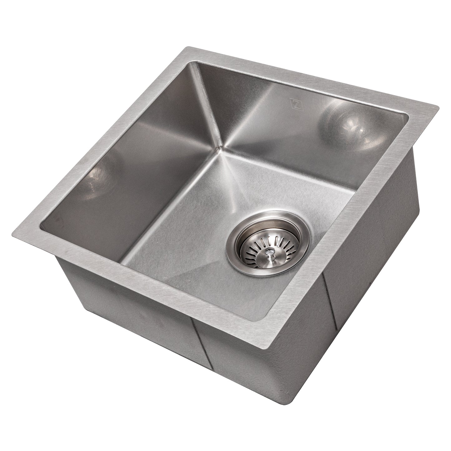 SUS-15S - 15" Boreal Undermount Single Bowl Satin Stainless Steel Bar Kitchen Sink