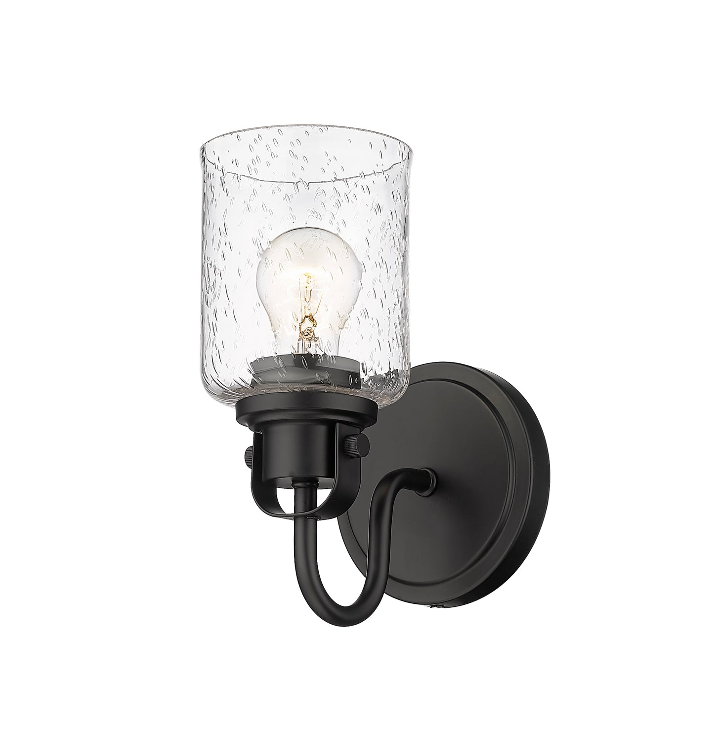 340-1S-MB - Kinsley 1 Light Wall 10" Sconce - Matte Black