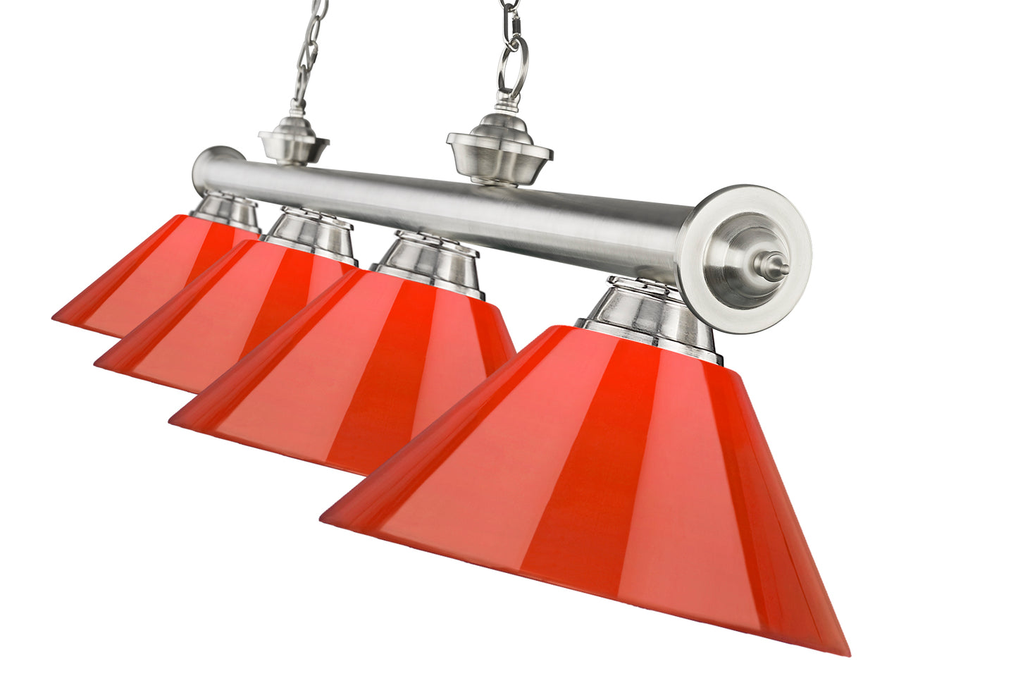 2306-4BN-PRD - Cordon 4 Light 81" Billiard - Brushed Nickel