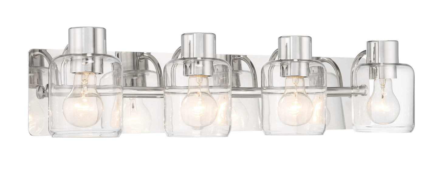 17728PLN4 - Rori 4 Light 28" Wide Vanity Light - Polished Nickel