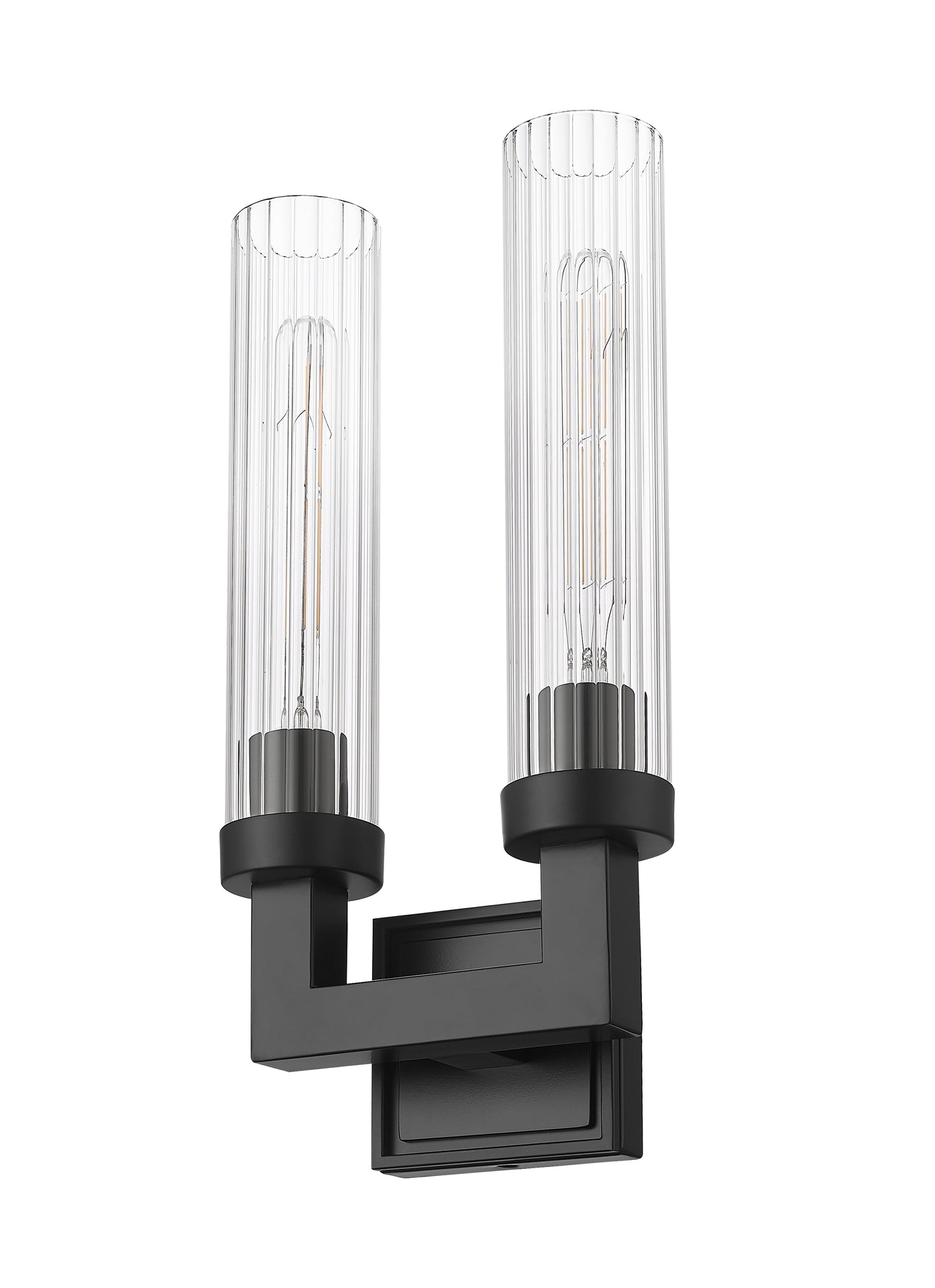 740-2S-MB - Beau 2 Light Wall 17" Sconce - Matte Black