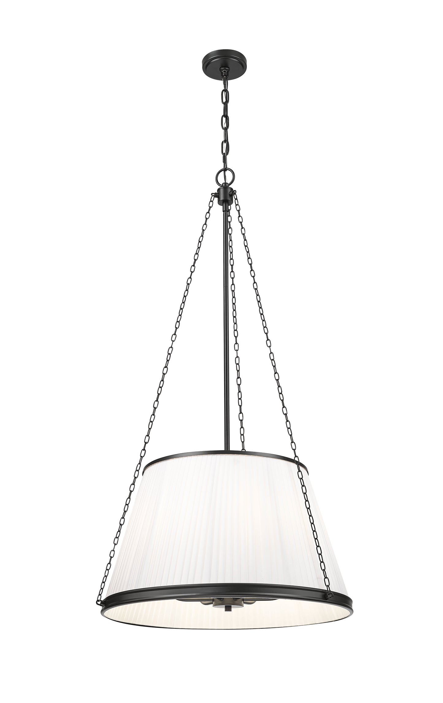 1954P24-MB - Madeline 6 Light 24" Pendant - Matte Black