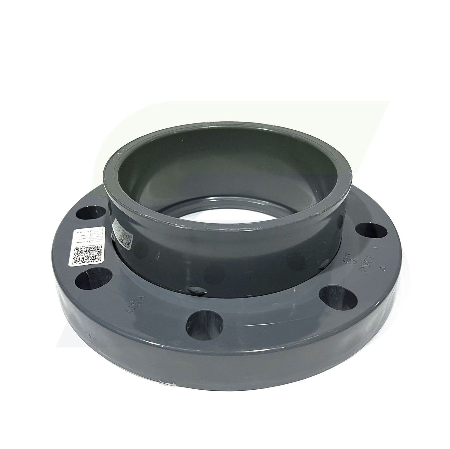 854-060 – 6" Glass-Filled Schedule 80 PVC Van Stone Flange - Class 150 - Socket