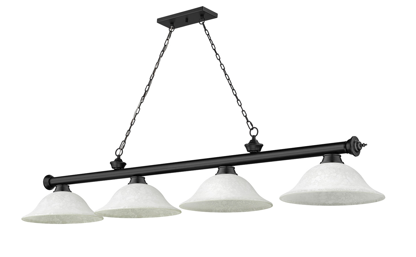 2306-4MB-WM16 - Cordon 4 Light 82" Billiard - Matte Black