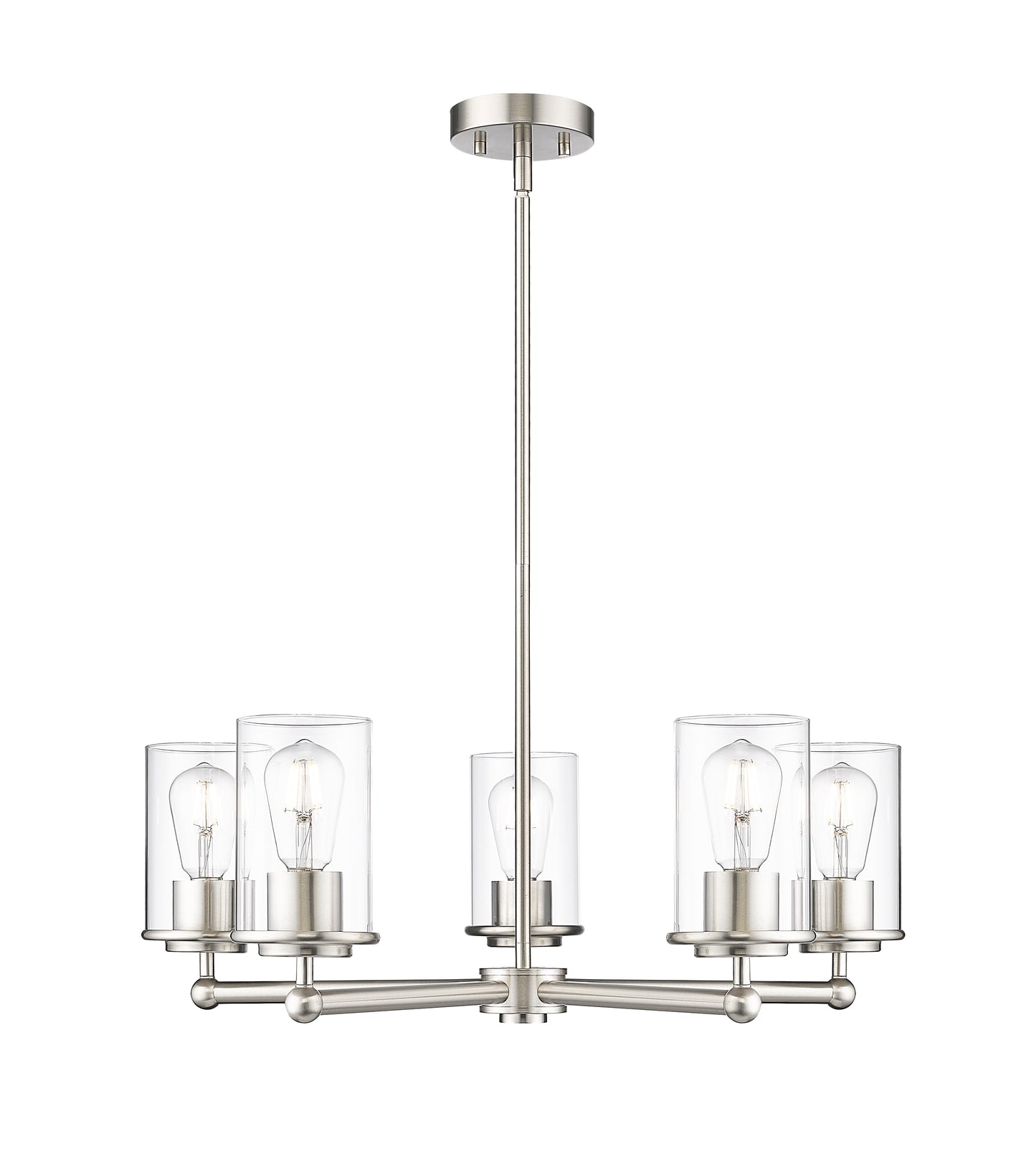 742-5BN - Thayer 5 Light 26" Chandelier - Brushed Nickel