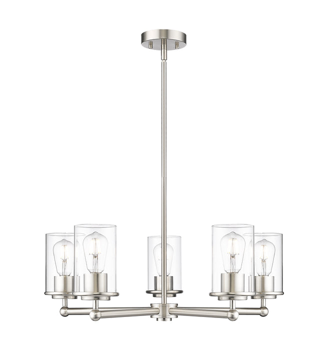 742-5BN - Thayer 5 Light 26" Chandelier - Brushed Nickel