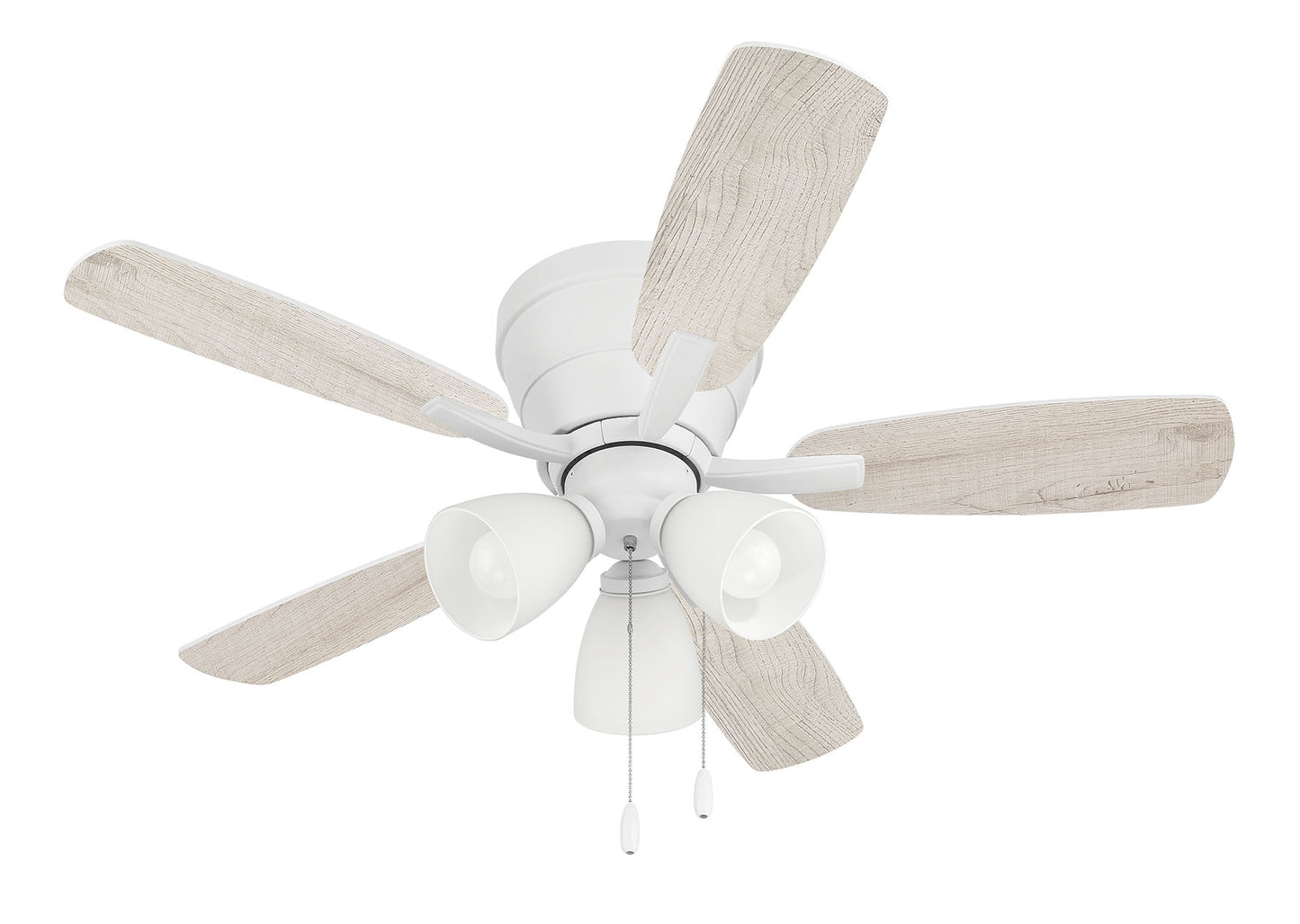 WHL42W5C3 - Wheeler 42 3-Light 42" 5 Blade Ceiling Fan with Light Kit - White