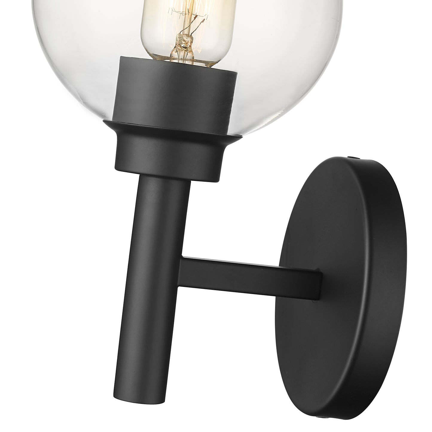7502-1S-MB - Sutton 1 Light Wall 10" Sconce - Matte Black