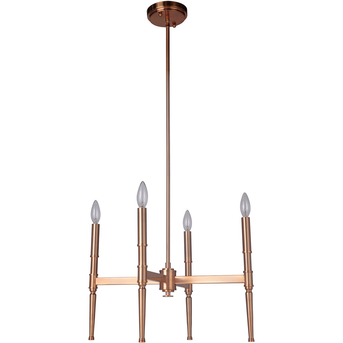 44624-SB - Ella 4 Light 26" Wide Chandelier - Satin Brass