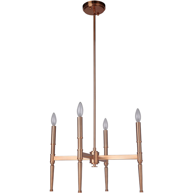 44624-SB - Ella 4 Light 26" Wide Chandelier - Satin Brass