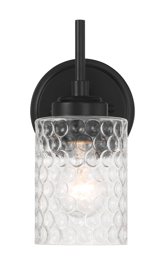 60501-FB - Claire 1 Light 10" High Wall Sconce - Flat Black