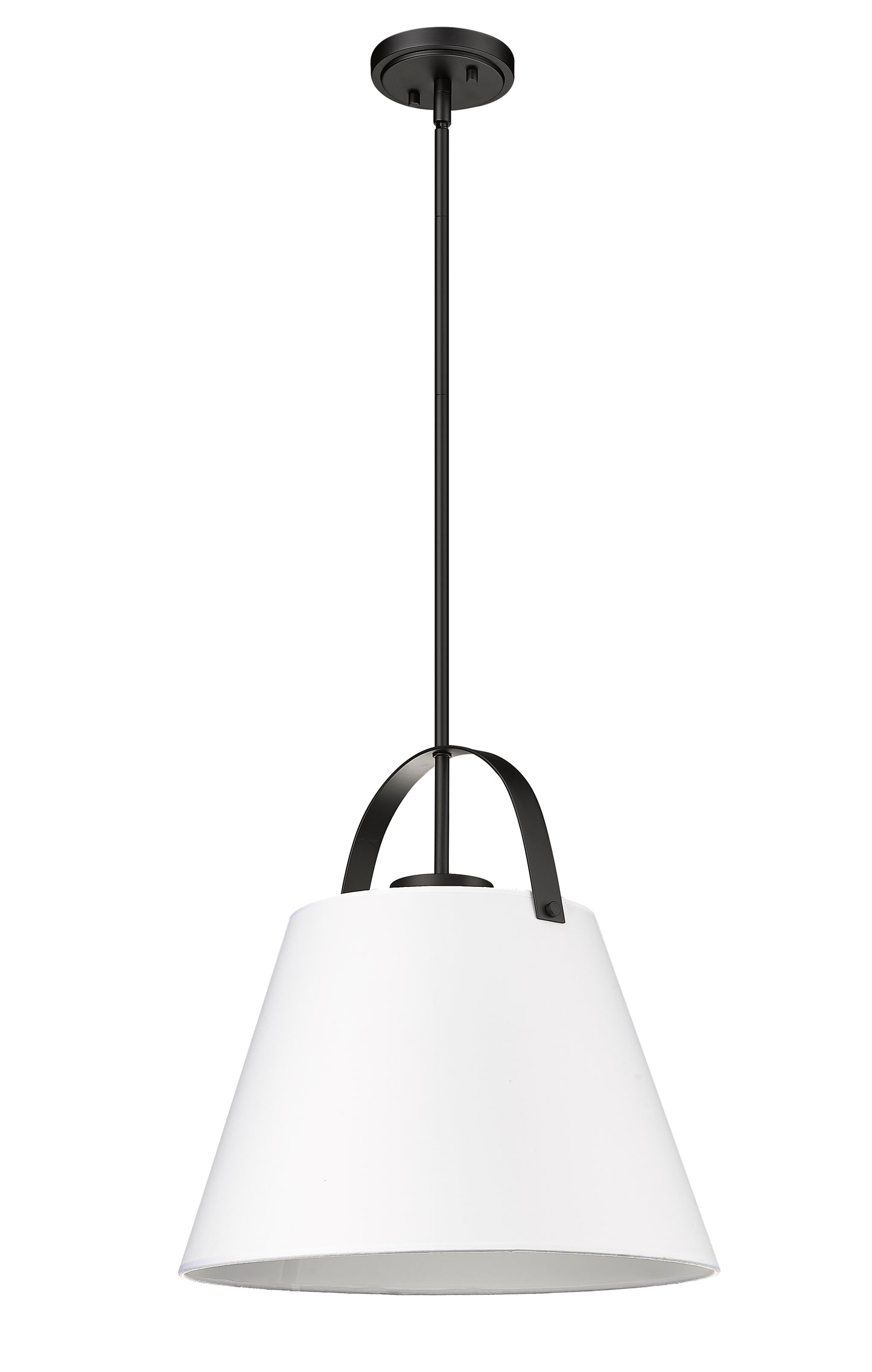 743P18-MB - Z-Studio 1 Light 18" Pendant - Matte Black