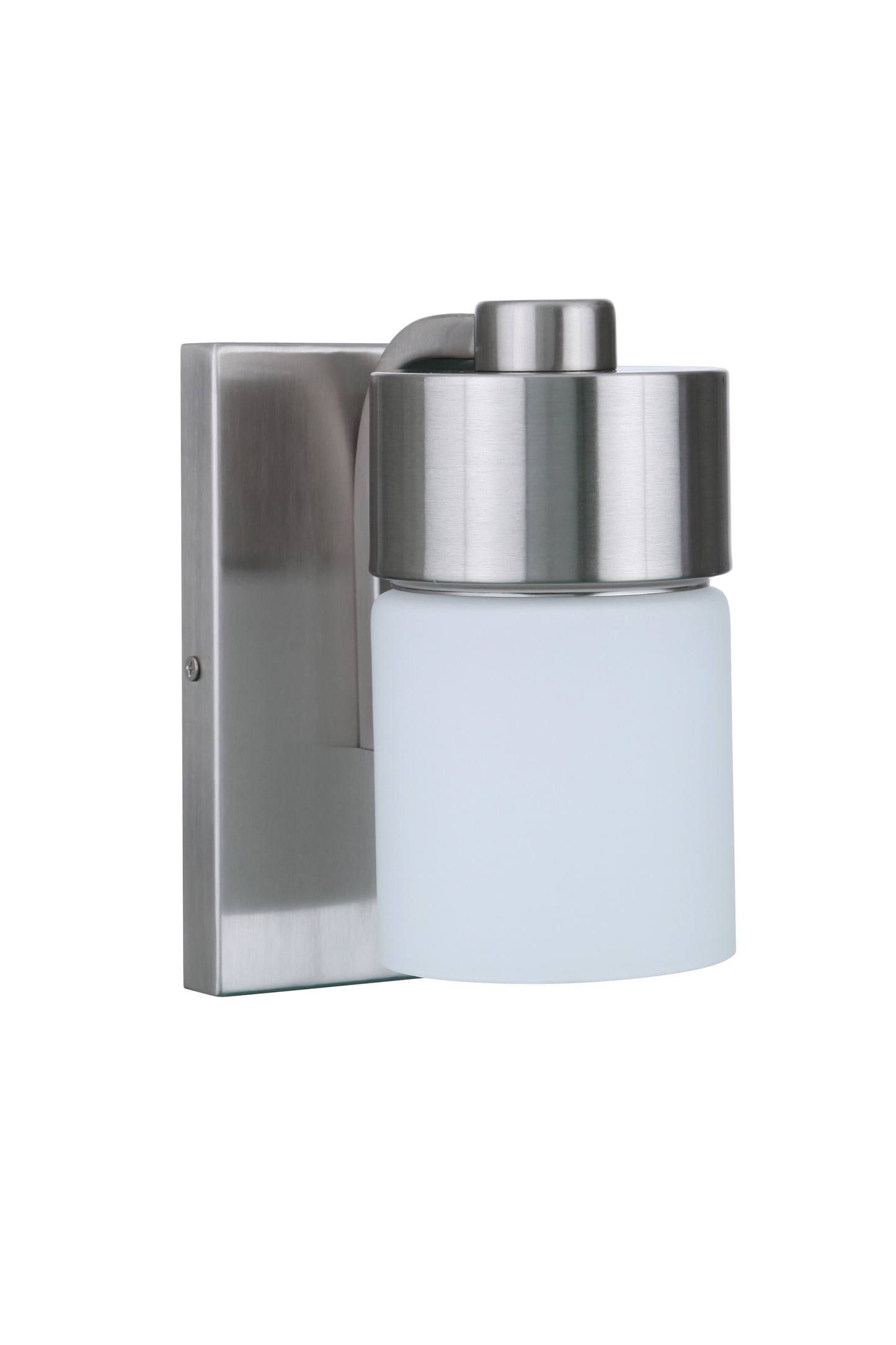12305BNK1 - District 1 Light 7.85" High Wall Sconce - Brushed Nickel