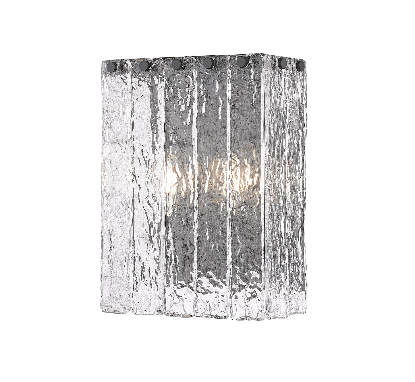 1943-2S-MB - Glacier 2 Light Wall 12" Sconce - Matte Black