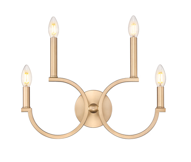 2016-4S-MGLD - Cordelia 4 Light Wall 16" Sconce - Modern Gold