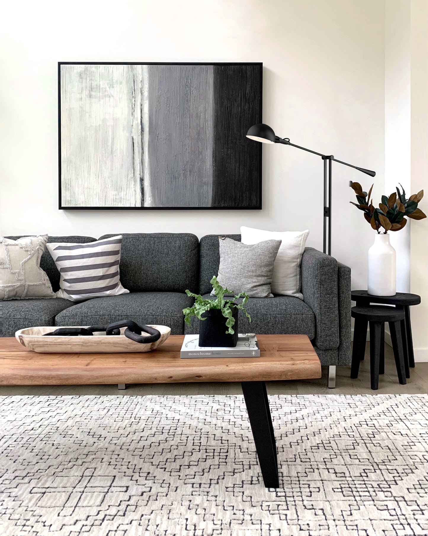 741FL-MB - Grammercy Park 1 Light Floor 82" Lamp - Matte Black
