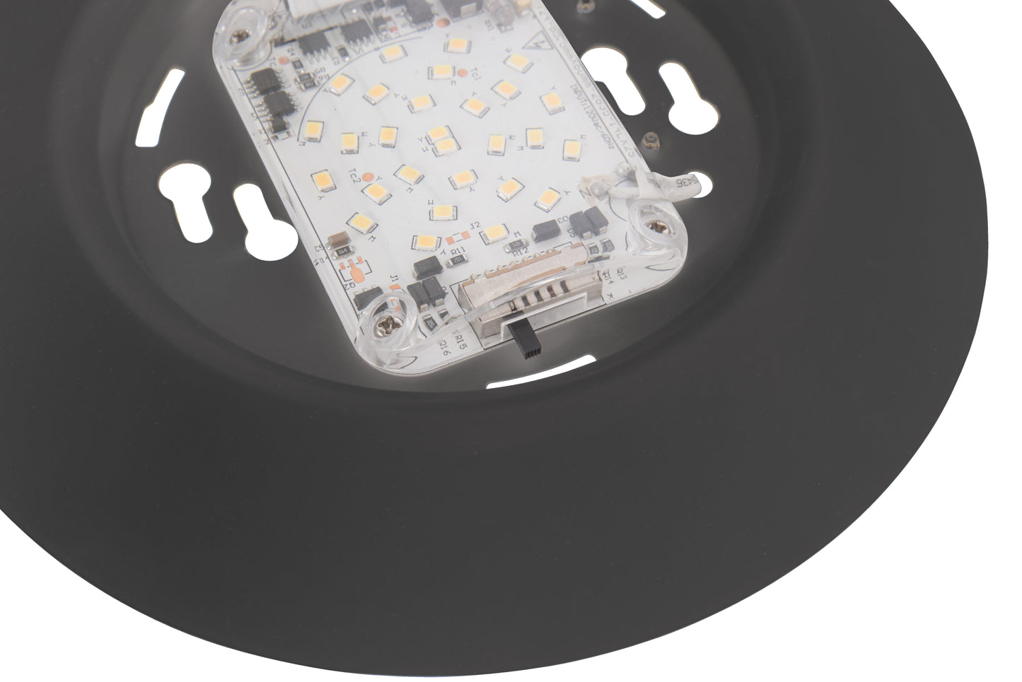 X9306-FB-LED-5CCT - LED Flush 7.5" Wide Flush Mount - Flat Black