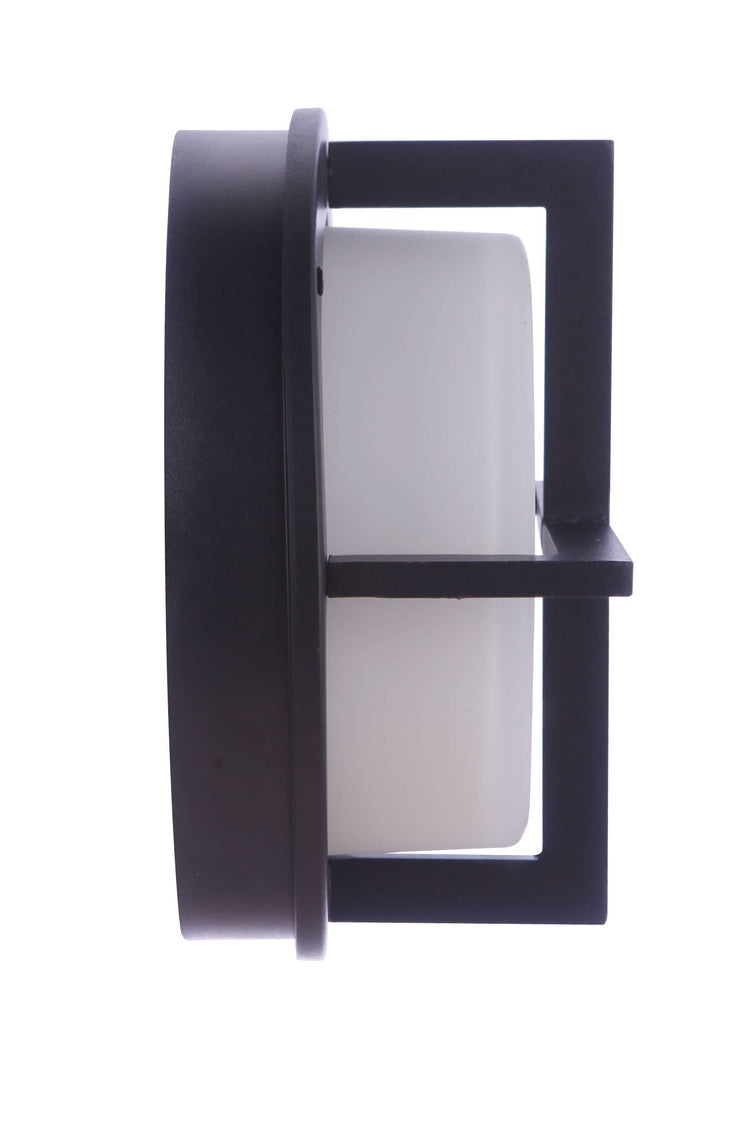 ZA5902-TB - Bulkhead Round 1 Light 3.94" High Outdoor Wall/Ceiling Mount - Textured Black