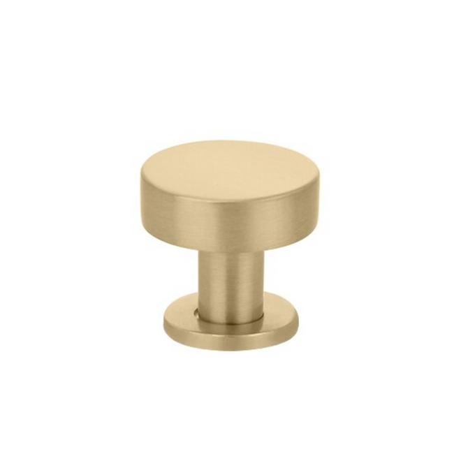86322US4 - Cadet 1-1/4 Inch Mushroom Cabinet Knob - Mid Century Modern Collection - Satin Brass