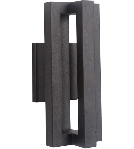 Z1504-TB-LED - Kai 3 Light 14" High Outdoor Wall Lantern - Textured Black