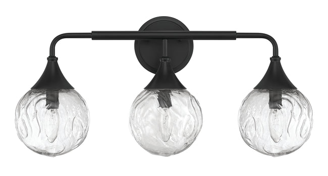 61203-FB - Reflection 3 Light 24" Wide Vanity Light - Flat Black