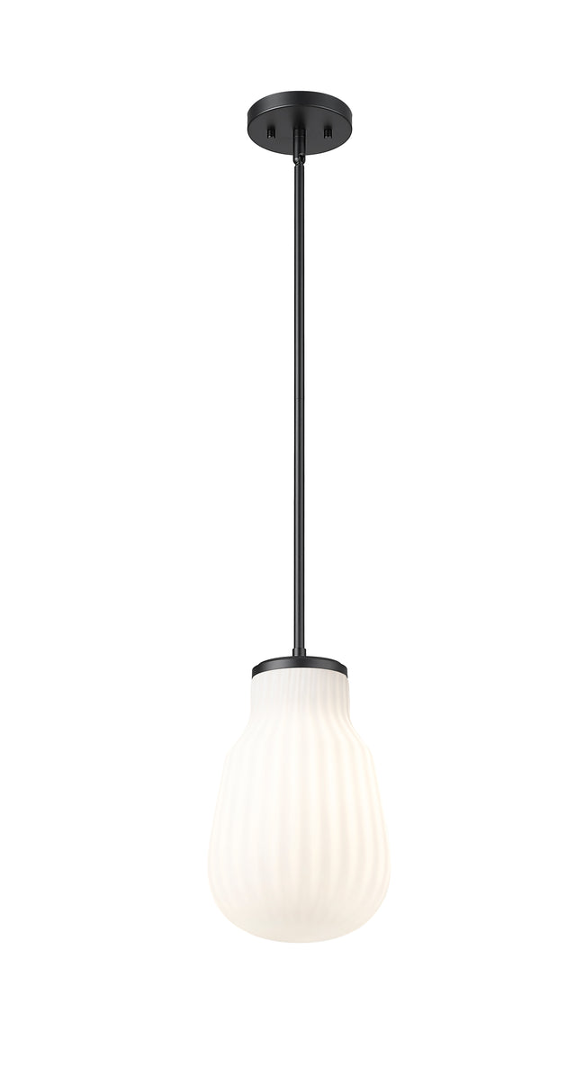 7511P8-MB - Newbury 1 Light 8" Pendant - Matte Black