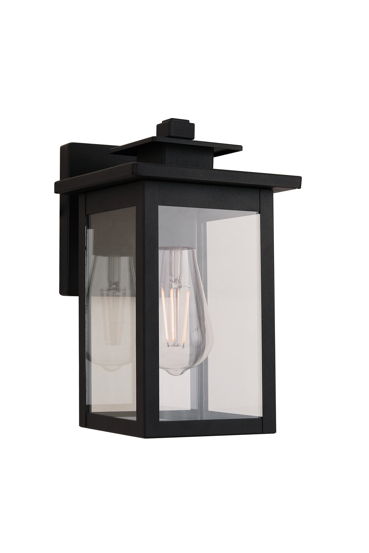 ZA7004-TB - Rock Creek 1 Light 10.25" High Outdoor Wall Lantern - Textured Black