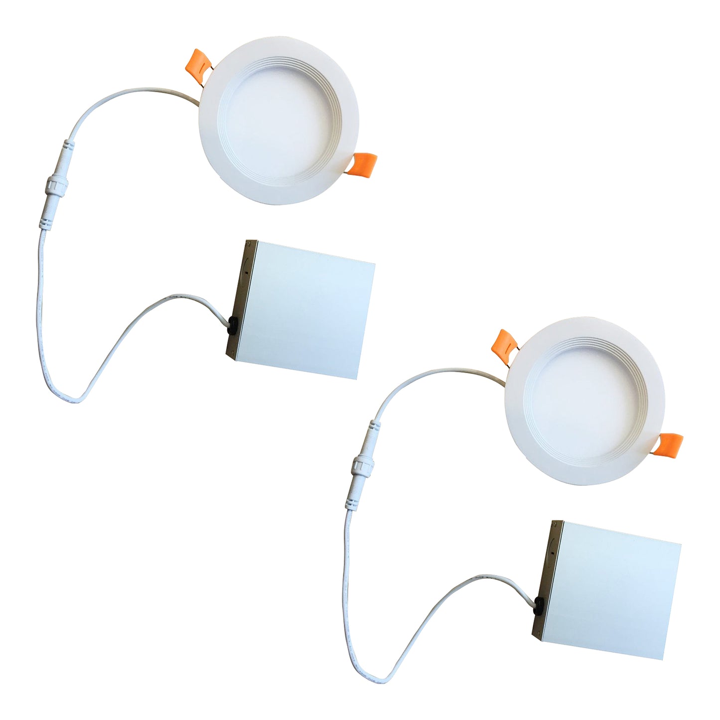 773210 - 9 Watt LED 4" RECESSED DOWNLIGHT W/ METAL JBOX WHITE ROUND DIMMABLE 80CRI 2700K 120V-2PK - 2 Pack