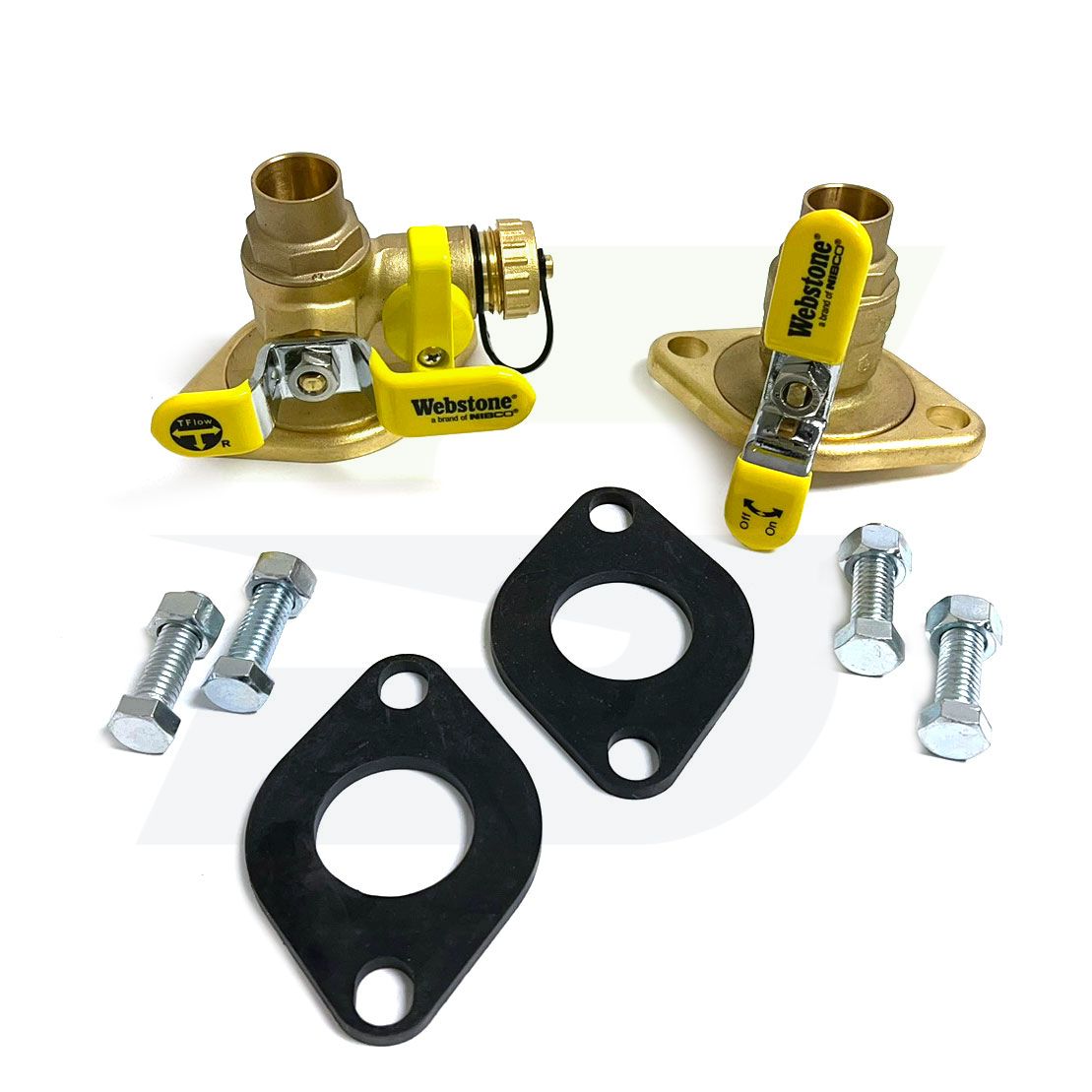 H-51413KIT - 3/4" Circulator Pump Isolator Kit with Rotating Flange - SWT x Flange